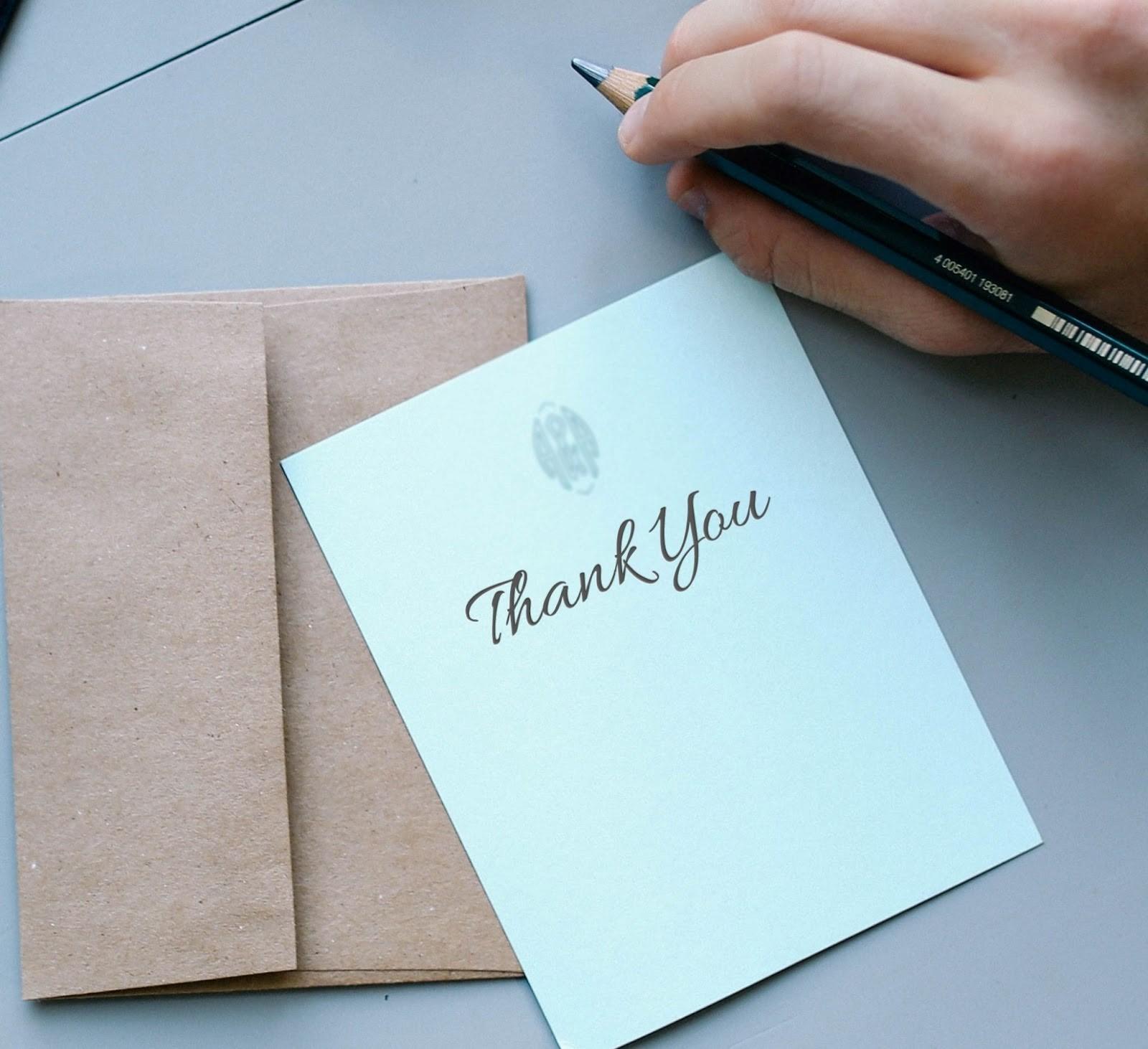 IMPORTANCE OF SENDING HANDWRITTEN THANK YOU NOTE TO POTENTIAL SUPPORTERS
